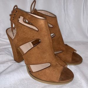 Suede Gladiator Heels